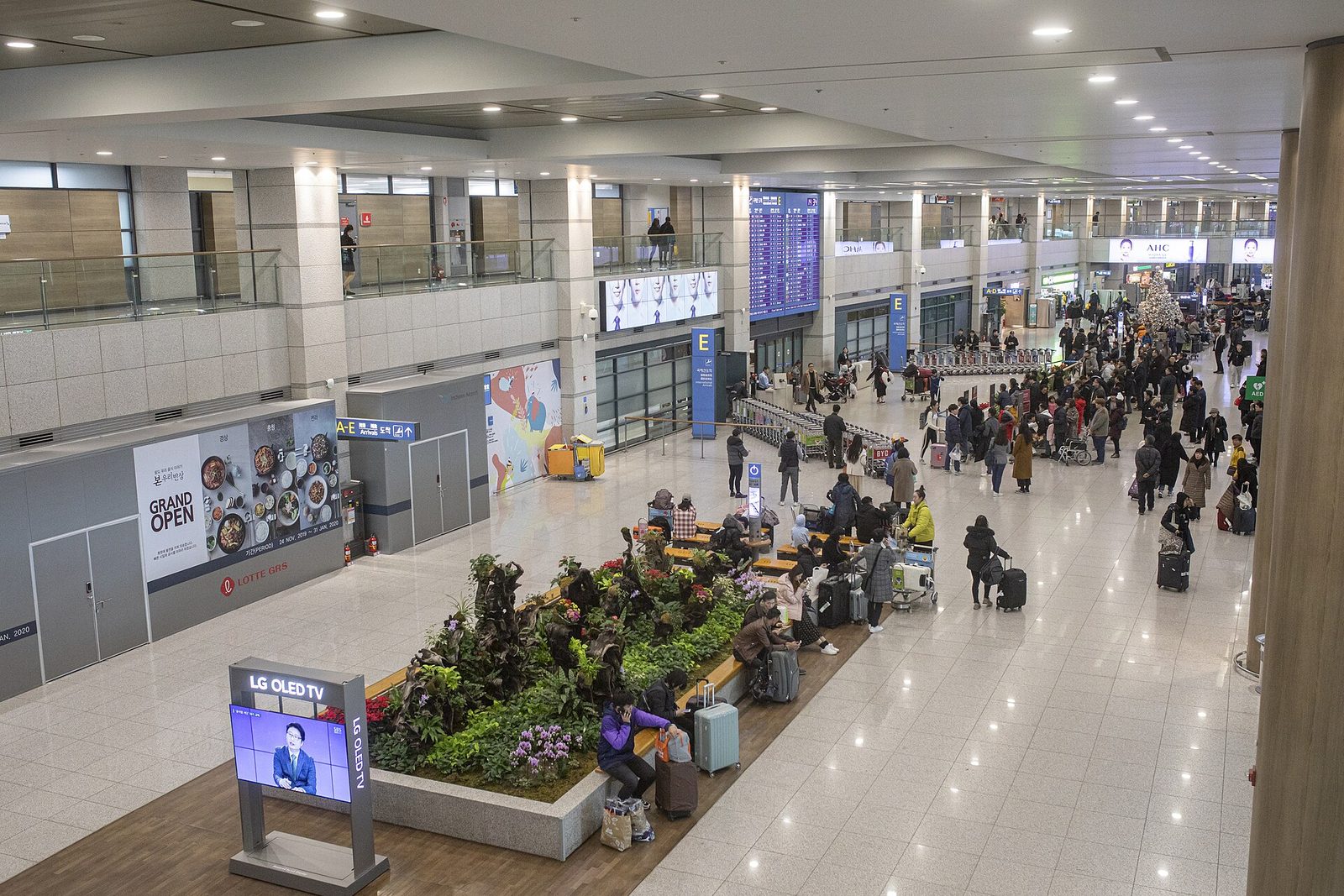 Arrivals at Incheon Airport