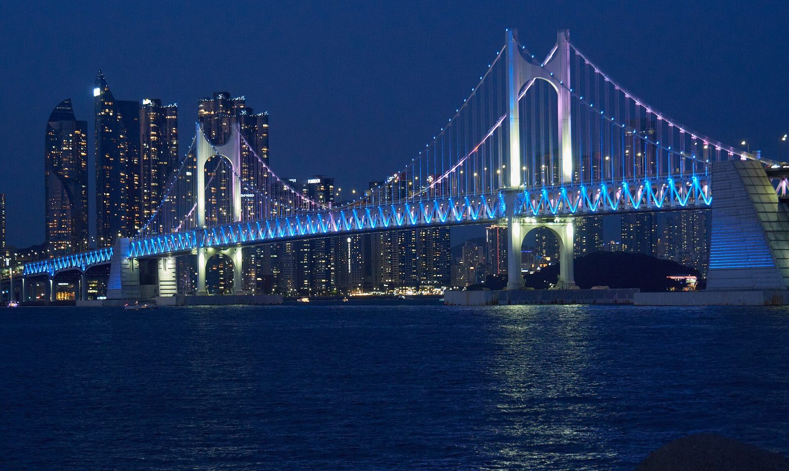 Summer evening by the sea in Busan