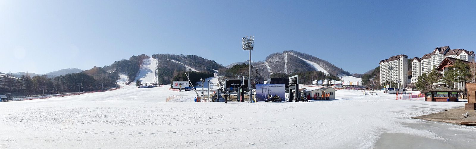 Ski slopes in Korea