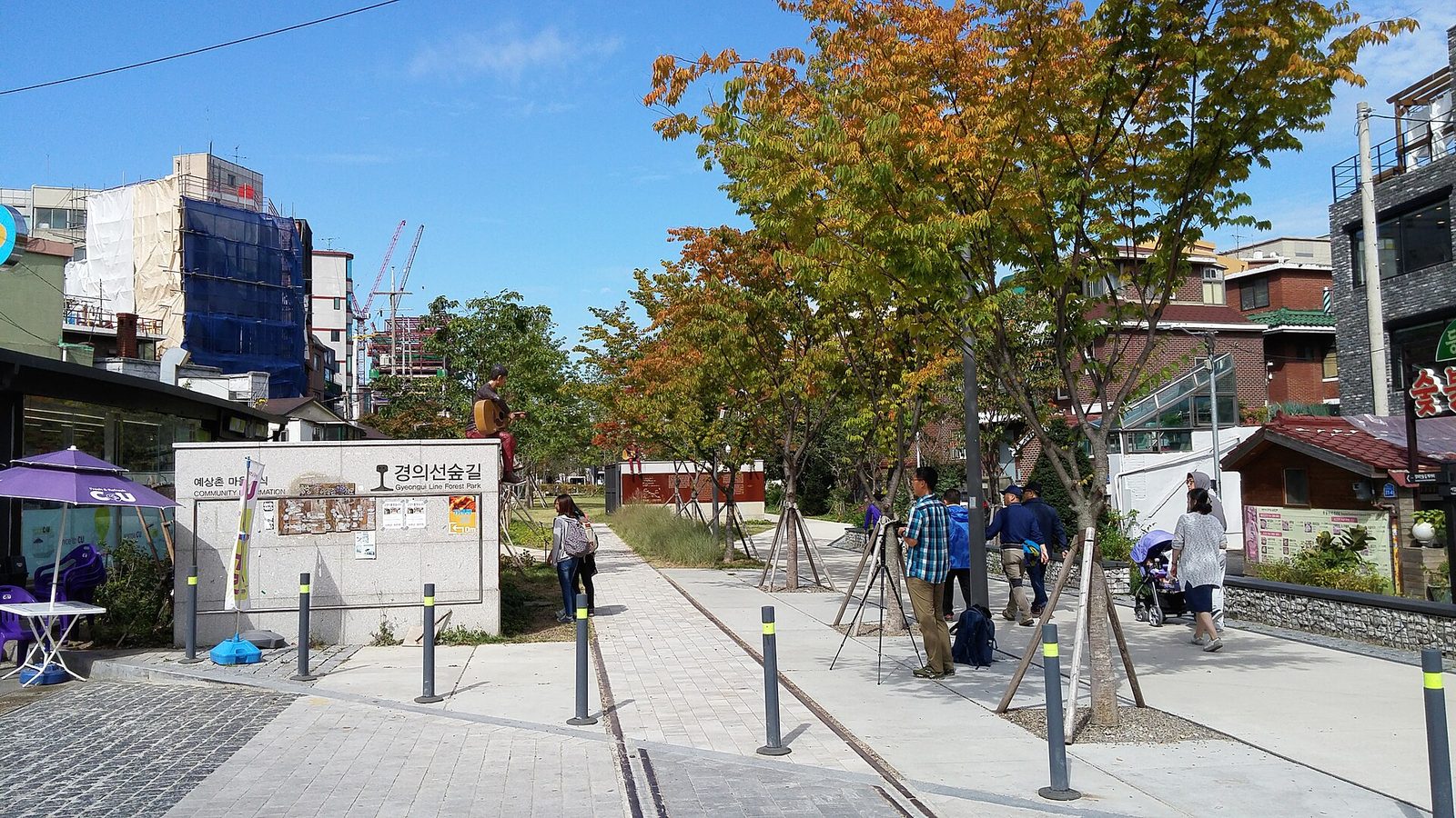 A street near Hongdae in Seoul